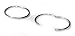 14mm HINGED HOOP EARRINGS in SOLID .925 STERLING SILVER, EASY ON AND OFF STYLE!