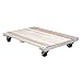 Vestil HDOS-2436-9 Solid Deck Hardwood Dolly with Hard Rubber Casters, 900 lbs Capacity, 36" Length x 24" Width x 5-1/2" Height