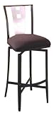 Pastel Furniture Fantasia Swivel Stool with Carbury Black Cushion