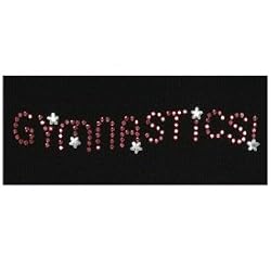 Iron On Gymnastics Word with Stars