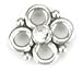 Blue Moon Silver Plated Metal Connectors-Flower 20