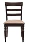 International Concepts C15-19UPP Pair of Java Ladder-Back Chairs, Java/Mocha