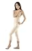 Marena Support Girdle with Suspenders and Medium Legs (F5 Certified Compression Garment) (M, Beige)