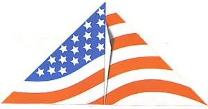 People Kites 54" Stars & Stripes Nylon Delta Kite with Winder & Line