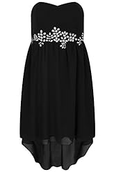 Plus Size Strapless Sweetheart Corset   Waistline Jeweled  Dress