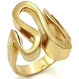 Size 8 Brass Gold Plated Ring