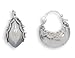 Cleversilver's Oxidized Bali Style Hoops With