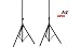 Pair 2 PA DJ Speaker Monitor Tripod Stage Stand 60lb image 2