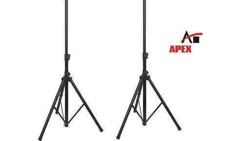 Pair 2 PA DJ Speaker Monitor Tripod Stage Stand 60lb