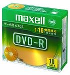 maxell データ用1-16倍DＶD-R 10枚パック1枚ずつケース入DR47D.S1P10S A