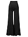 Thanth Womens Womens Chic Palazzo Lounge Wild Pant Black XX-Large