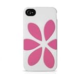 Agent18 9507 FlowerVest Schutzh&uuml;lle f&uuml;r Apple iPhone 4/4S wei&szlig;/rosa