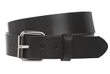 1 1/2" Standard Snap on Removable Roller Buckle Plain Leather Belt