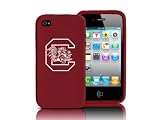 Tribeca  FVA1371 Varsity Jacket Silicone for iPhone 4, South Carolina, U of - Cranberry