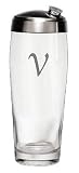 Culver Inc., Monogram V Glass Martini Shaker