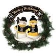 Boston Bruins 22" Snowman Christmas Wreath - NHL Hockey