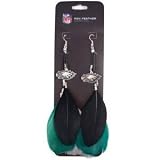 Philadelphia Eagles Team Color Feather Earrings
