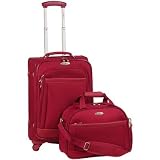 Samsonite Eurolite 2-Piece Spinner Expandable Luggage Upright & Tote Bag