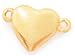 Jill MacKay Clasp Magnetic Heart 14K Gold