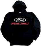 FORD RACING Classic Adult Hoody Hoodie Sweatshirt , Large, Black