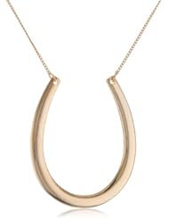 Jules Smith Gold Horseshoe Long Necklace, 30" + 3" extender
