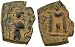 Arab Pseudo-Byzantine, Bilad al-Sham (Greater Syria), c. 658 - 680 A.D.; Bronze Follis
