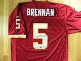 Washington Redskins Colt Brennan Signed Auto Jersey COA & Pic - Autographed NFL Jerseys