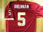 Washington Redskins Colt Brennan Signed Auto Jersey COA & Pic - Autographed NFL Jerseys