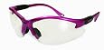 PINK Cougar Clear Lens Women`s Safety Glasses