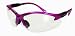 Cougar Safety Glasses, Hot Pink Frame, Clear Lens