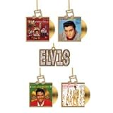Elvis Presley 5 Piece Album Ornament Set