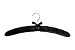 10 Luxury Black Padded Lingerie Hangers