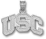 USC Trojans Sterling Silver Arched ''USC'' Pendant