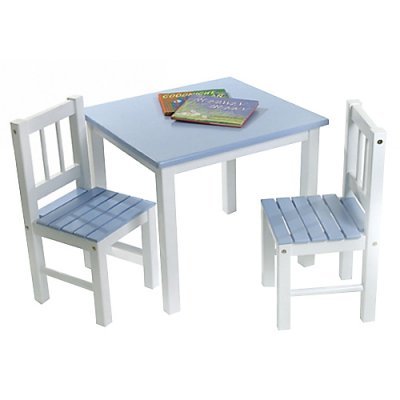 Lipper Small Blue/White Table and Chairs - LI024