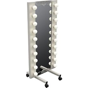 Diva Lighted Wardrobe Mirror 30 x 24 - Off White by Vanity Girl Hollywood