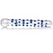 Don Wand Glass Pleasure Wand, Nubby, Blue