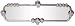 CIPA 32001 10" Custom Rearview Mirror - Skull chrome