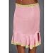 Silk Knit Slip/Skirt - Pink with green lace