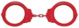 Peerless Handcuff Company, Chain Handcuff, Model 750R, Chain Link Handcuff - Red Finish
