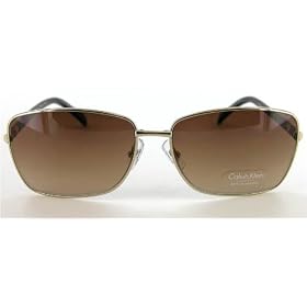 Calvin Klein CK910S Gold Brown Unisex Sunglasses