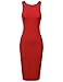 Awesome21 Women's Bodycon Midi Dress in