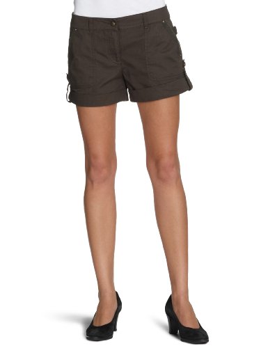 NafNaf Damen Hose/ Short & Bermuda B12, Gr. 36 (FR 38), Gr&uuml;n (DARK KAKI) Preisvergleich