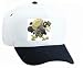 White Cap with crow, blackbird, robber, cartoon, bird, thief