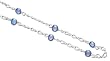 Solid Sterling Silver Gray Peacock Freshwater Pearl Anklet 9" chain
