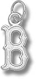 Boston Red Sox Solid Sterling Silver ''B'' 1/2'' Pendant