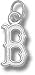Boston Red Sox Solid Sterling Silver ''B'' 1/2'' Pendant