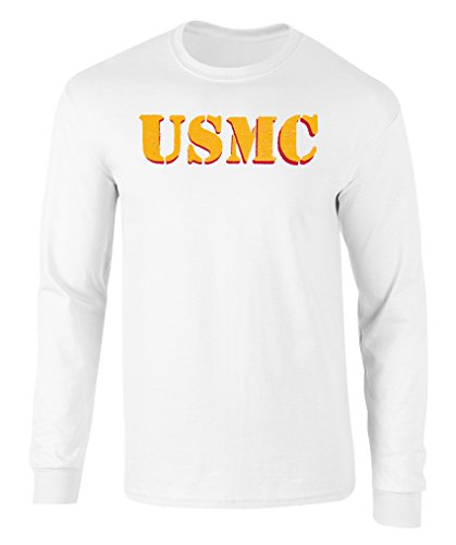 US Marines Vintage USMC Graphic Officially Licensed Long Sleeve T Shirt
