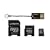 Kingston Mobility Kit - 4 GB microSDHC Flash Memory Card with SD and miniSD Adapters + USB Reader MBLYG2/4GB