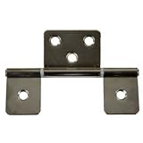 JR Products 70635 Chrome Non-Mortise Hinge - Pack of 2