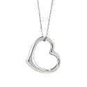 Karat Platinum Floating Heart Pendant
